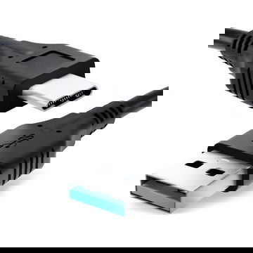 Datenkabel (LANGER STECKER) für DOOGEE S68 Pro / S70 / S80 / S90 / S95 Pro - 1m, 3A USB Kabel Ladekabel, schwarz