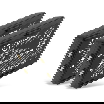 2x HE520, HT-02, FBH900, 68300530 Ersatz Akku für Hetronic Nova, Ergo, FBH300 Ersatzakku Fernbedienung HE520, HT-02, FBH900, 68300530 - Fernsteuerung Zusatzakku 600mAh, Batterie