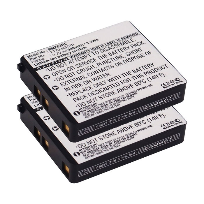 2x FT703437PP Battery for Razer Mamba (RC03-001201) 900mAh Battery Replacement