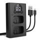 Doppelladegerät + USB Kabel