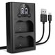 Dual Charger + USB Cable
