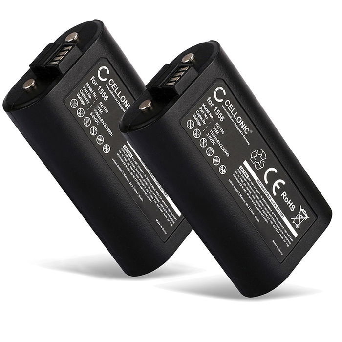 2x Microsoft Xbox One X Controller Akku 1100mAh Ersatzakku Batterie von CELLONIC