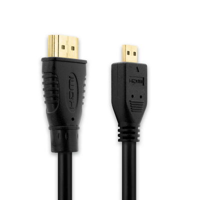 Micro HDMI Type D Kabel für Canon EOS M6 M50 EOS R5 R6, IXUS 285 PowerShot G7 X Mark II, G9 X Mark II G3 X, PowerShot SX740 HS SX530 SX620 SX70 - HTC100 TV, DVD, Blu-Ray, Kamera, Monitor - 3m Micro HDMI Type D zu HDMI Standard (Type A) Verbindungskabel