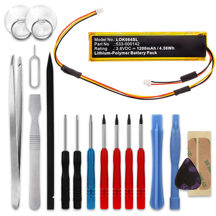 Logitech Craft Akku + Werkzeug-Set 1200mAh Ersatzakku Batterie von subtel