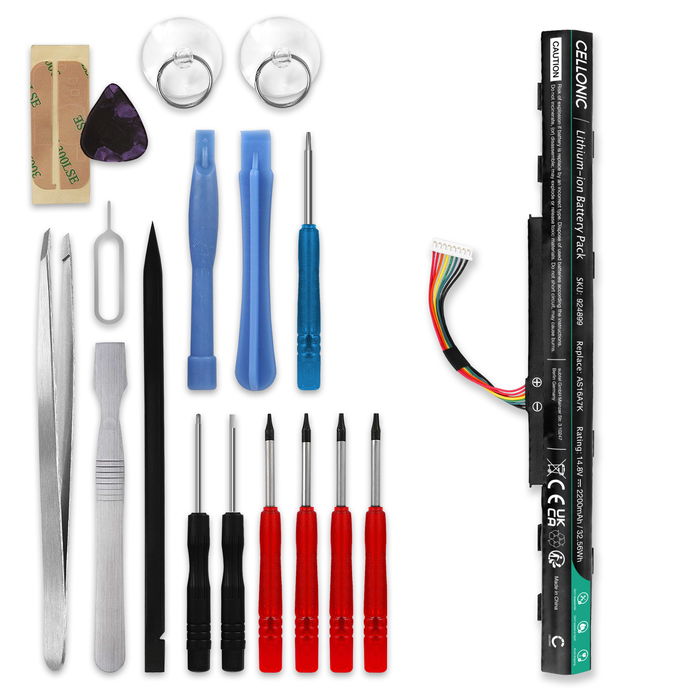Acer AS16A5K Akku + Werkzeug-Set 2200mAh Ersatzakku Batterie von subtel