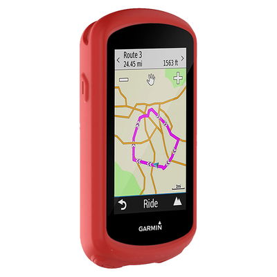 subtel Schutzhülle kompatibel mit Garmin Edge 1030 / Edge 1030 Plus Silikonhülle - Schutz Tasche Silikon Hülle, Fahrrad Navi Case - GPS Cover Bumper Etui rot
