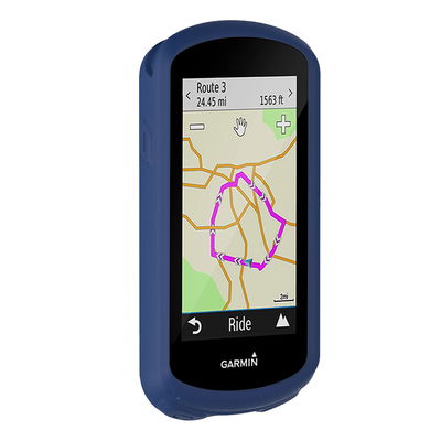 subtel Schutzhülle kompatibel mit Garmin Edge 1030 / Edge 1030 Plus Silikonhülle - Schutz Tasche Silikon Hülle, Fahrrad Navi Case - GPS Cover Bumper Etui Blau