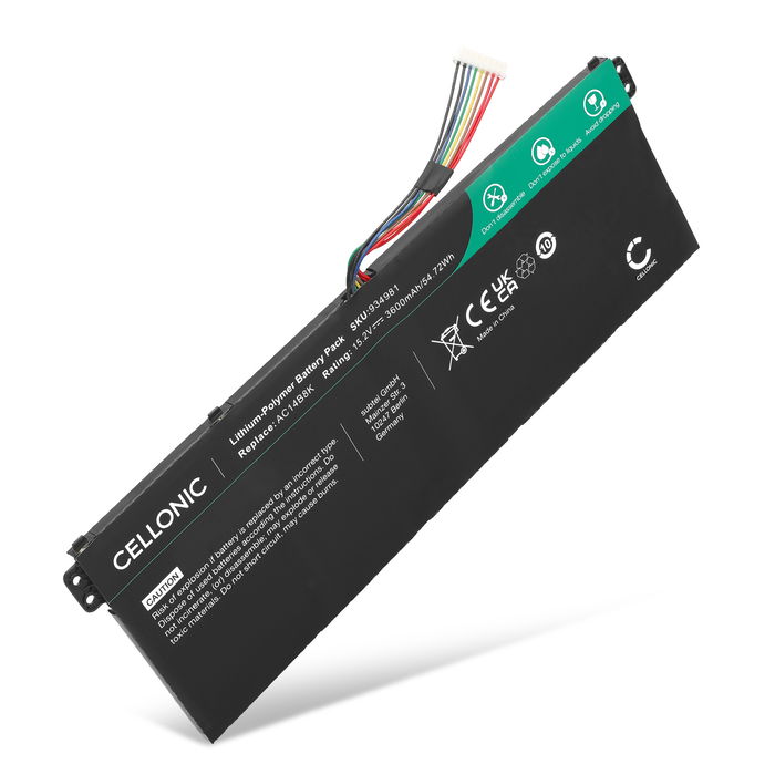 Acer Aspire ES1-531 Akku 3600mAh Ersatzakku Batterie von subtel