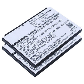 2x Akku für Netgear AirCard 810, 810S, 790S, 790, 779S, AC790S, AC779S, Fuse 779, NTGR779ABB W-7, -7a, -7b, -8a (2000mAh, 3.7V) von CELLONIC