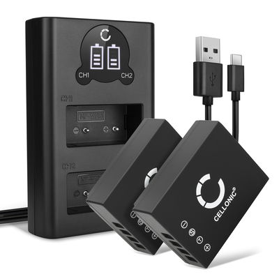 2x Kamera Akku für FujiFilm X-T3 X-T30 X-T20 X-T2 X-T100 X-T10 X-T1 Fuji X100f X-Pro3 X-Pro2 X-E3 X-M1 X-H1 X-A2 - NP-W126S NP-W126 Ersatzakku 1140mAh + Dual Ladegerät BC-W126 Ladekabel, Batterie