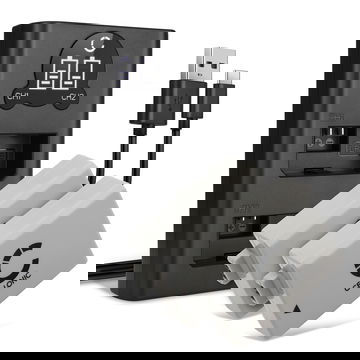 2x CELLONIC Camera Battery for Canon EOS 1000D, EOS 450D, EOS 500D, EOS Rebel T1i, EOS Rebel XS, EOS Rebel Xsi Replacement LP-E5 LP E5 Battery 1020mAh Backup + Dual Charger LC-E5 CBC-E5