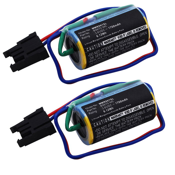 2x Mitsubishi A6BAT-MRBAT Akku 1700mAh Ersatzakku Batterie von subtel