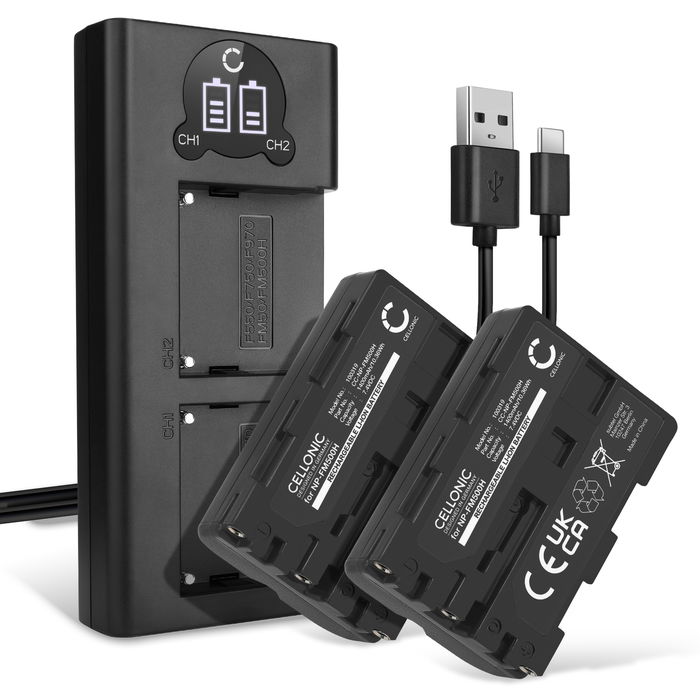 2x Akku + Dual Ladegerät für Sony A58, A57, A65, A68, A77 II, A99 II, Alpha 68, A200, A300, A350, A500, A700, A900