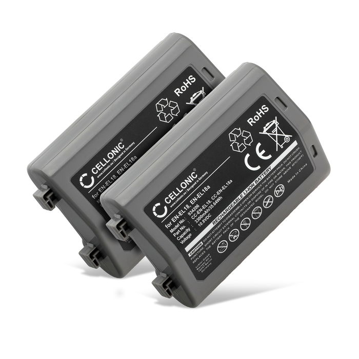 2x Nikon D4 Akku 3300mAh Ersatzakku Batterie von subtel