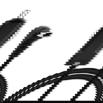 12V / 24V Socket to Mini-USB 90° Sat Nav Car Charger for awesafe LKW Navigator 9" / Navigator A2 7" / Navigator A5 5" GPS Lighter Adapter w/ 1.1m Charging Cable