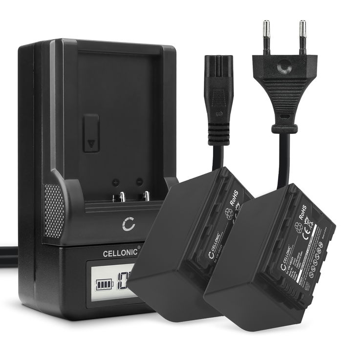 2x Panasonic HC-X1500 Akku + Ladegerät 4400mAh Ersatzakku Batterie von CELLONIC