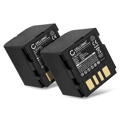 2x Akku für JVC GZ-D240, GZ-D270, GZ-DF420, GR-D240, GR-D270, GR-D290, GR-DF420, GR-X5 BN-VF714 (1500mAh, 7.4V) von CELLONIC
