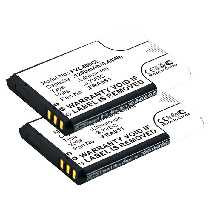 2x AVM Fritz!Fon C6 DECT Akku 1200mAh Ersatzakku Batterie von subtel