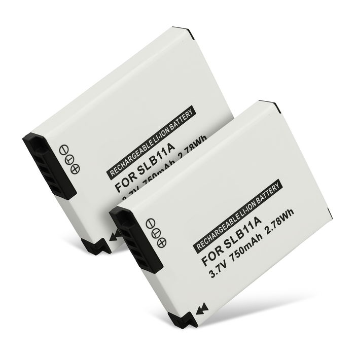 2x Akku für Samsung SLB-11A Ersatzakku 750mAh Batterie