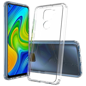 subtel Schutzhülle Backcover kompatibel mit Xiaomi Redmi Note 9 Handyhülle Handytasche Hülle TPU Handyschutz Tasche Back Case Bumper Transparent