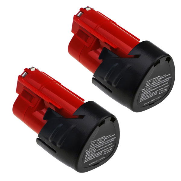 2x Milwaukee M12 FPD2-402X Akku 2000mAh Ersatzakku Batterie von Cellonic