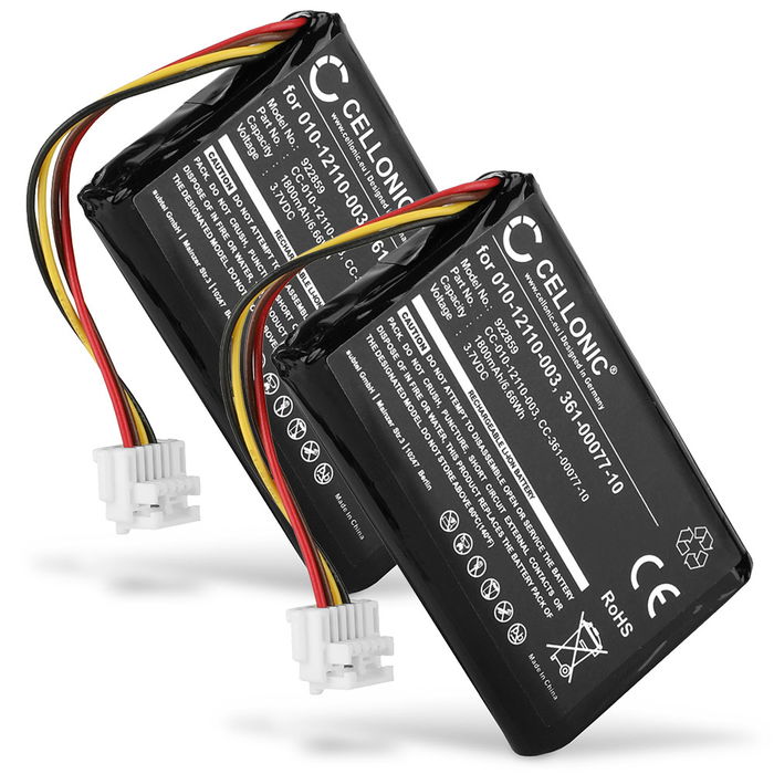 2x Garmin Zumo 590LM Akku 1800mAh Ersatzakku Batterie von CELLONIC