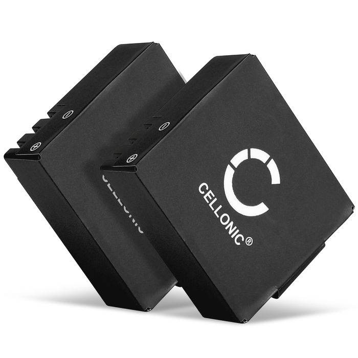2x Ersatz Akku für Eko Full HD 1080p Wifi / HD 720p / Ultra HD 4K Wifi - Kamera Ersatzakku - Kameraakku 900mAh, Batterie