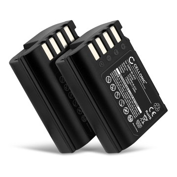 2x DMW-BLK22 Ersatz Akku für Panasonic Lumix DC-GH5 II DC-GH6 DC-S5 G9 GH5 GH5S - Kamera Ersatzakku - Kameraakku 1600mAh, Batterie