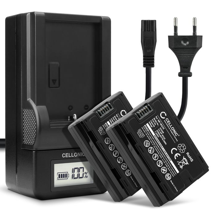 2x FujiFilm X-T5 Akku, 2250mAh Kamera Ersatzakku + Ladegerät, Batterie