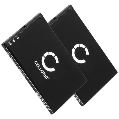 2x Ersatz Akku für Bea-fon SL810 / SL820 Handy / Smartphone - Ersatzakku ICP5/44/61 1400mAh , Handyakku
