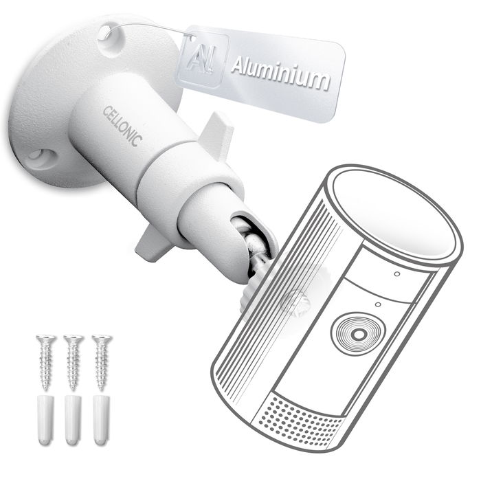Ring Stick Up Cam Pro Sicherheitskamera Wandhalterung / Deckenhalterung - Schraubbefestigung an Wand, Decke, Baum uvm