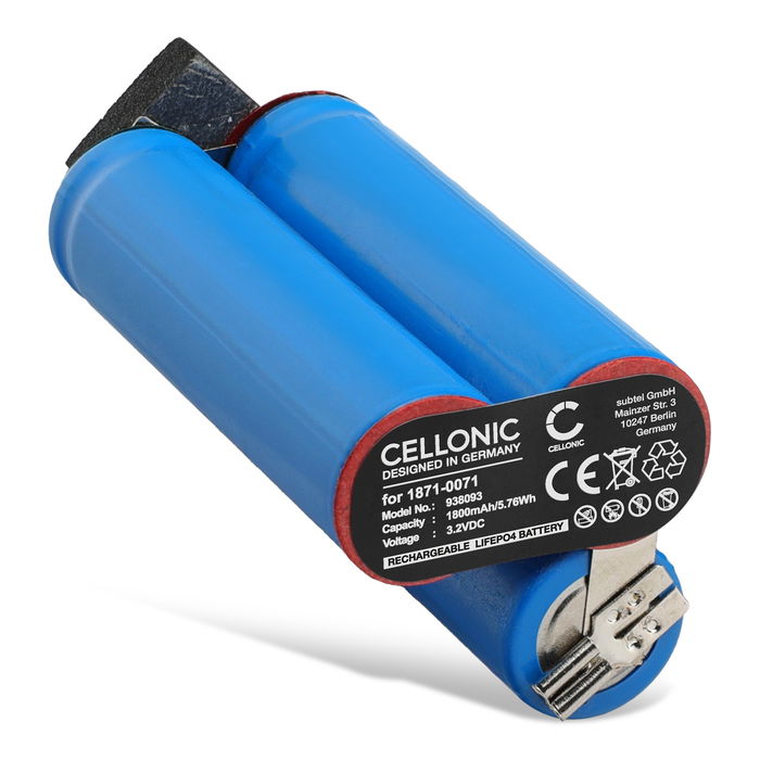 Moser ChromStyle Pro Akku 1800mAh Ersatzakku Batterie von Cellonic