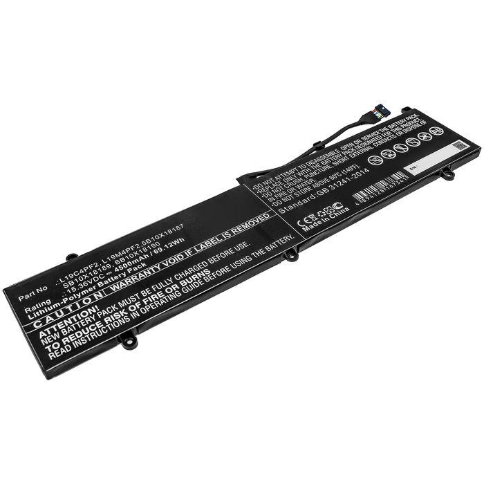 Akku für Lenovo Yoga Slim 7 15 Laptop, 15.36V Ersatzakku 4500mAh Batterie