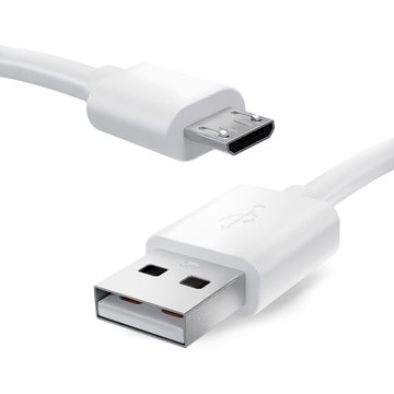 USB Sat Nav Charger Cable for Bryton Rider 15, 310, 420, 450, 530, 750, 860 / Aero 60 1m Fast Charging 2A Data Cable GPS Wire Navi Lead PVC - White