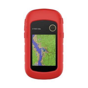 subtel Schutzhülle kompatibel mit Garmin eTrex 10 eTrex 20 eTrex 20x eTrex 22x eTrex 30 eTrex 30x eTrex 32x Silikonhülle - Schutz Tasche Silikon Hülle, Fahrrad Navi Case - GPS Cover Bumper Etui rot