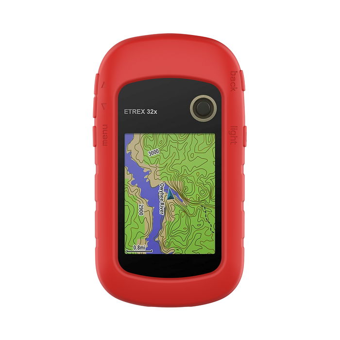 subtel Schutzhülle kompatibel mit Garmin eTrex 10 eTrex 20 eTrex 20x eTrex 22x eTrex 30 eTrex 30x eTrex 32x Silikonhülle - Schutz Tasche Silikon Hülle, Fahrrad Navi Case - GPS Cover Bumper Etui rot