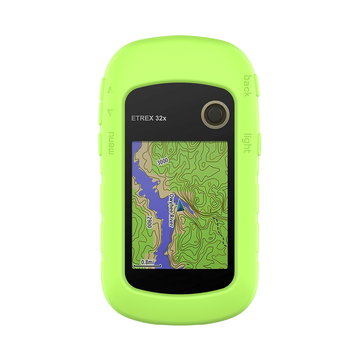 subtel Schutzhülle kompatibel mit Garmin eTrex 10 eTrex 20 eTrex 20x eTrex 22x eTrex 30 eTrex 30x eTrex 32x Silikonhülle - Schutz Tasche Silikon Hülle, Fahrrad Navi Case - GPS Cover Bumper Etui grün