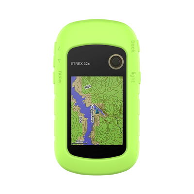 subtel Schutzhülle kompatibel mit Garmin eTrex 10 eTrex 20 eTrex 20x eTrex 22x eTrex 30 eTrex 30x eTrex 32x Silikonhülle - Schutz Tasche Silikon Hülle, Fahrrad Navi Case - GPS Cover Bumper Etui grün