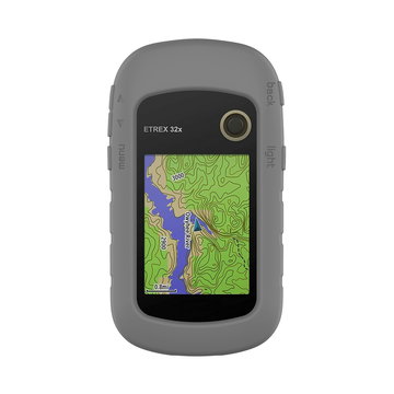 subtel Schutzhülle kompatibel mit Garmin eTrex 10 eTrex 20 eTrex 20x eTrex 22x eTrex 30 eTrex 30x eTrex 32x Silikonhülle - Schutz Tasche Silikon Hülle, Fahrrad Navi Case - GPS Cover Bumper Etui grau