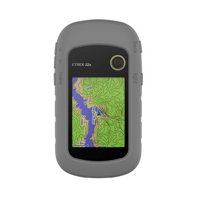 subtel Schutzhülle kompatibel mit Garmin eTrex 10 eTrex 20 eTrex 20x eTrex 22x eTrex 30 eTrex 30x eTrex 32x Silikonhülle - Schutz Tasche Silikon Hülle, Fahrrad Navi Case - GPS Cover Bumper Etui grau