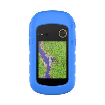 subtel Schutzhülle kompatibel mit Garmin eTrex 10 eTrex 20 eTrex 20x eTrex 22x eTrex 30 eTrex 30x eTrex 32x Silikonhülle - Schutz Tasche Silikon Hülle, Fahrrad Navi Case - GPS Cover Bumper Etui Blau