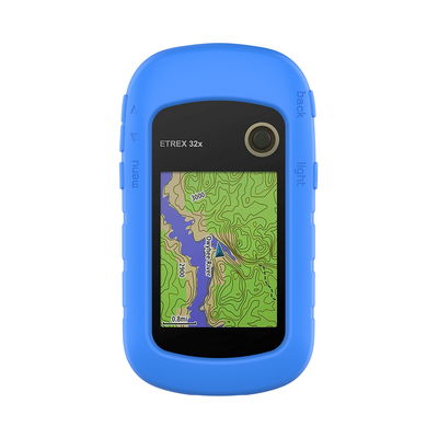 subtel Schutzhülle kompatibel mit Garmin eTrex 10 eTrex 20 eTrex 20x eTrex 22x eTrex 30 eTrex 30x eTrex 32x Silikonhülle - Schutz Tasche Silikon Hülle, Fahrrad Navi Case - GPS Cover Bumper Etui Blau