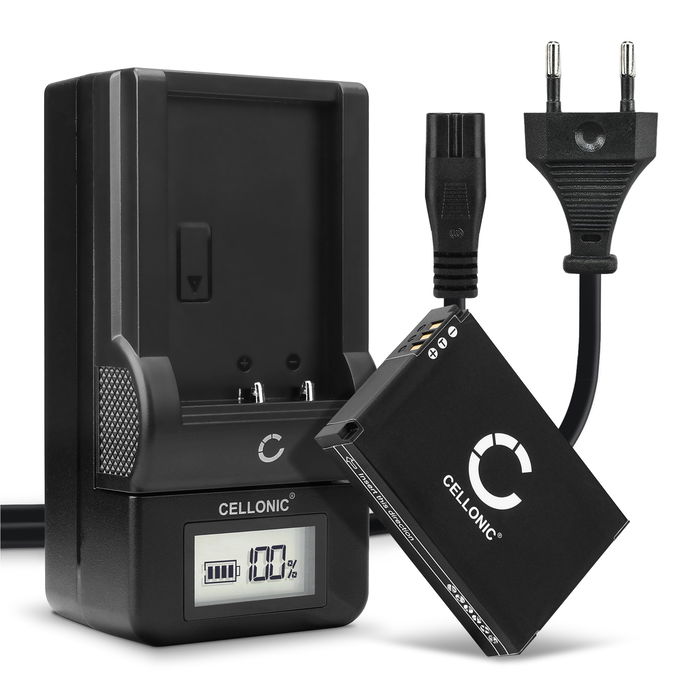 2x FXDC02 72-011-00 Ersatz Akku für Drift Ghost S, Ghost S HD, Drift HD Ghost - Kamera Ersatzakku + Ladegerät FXDC02 - Kameraakku 1750mAh, Batterie