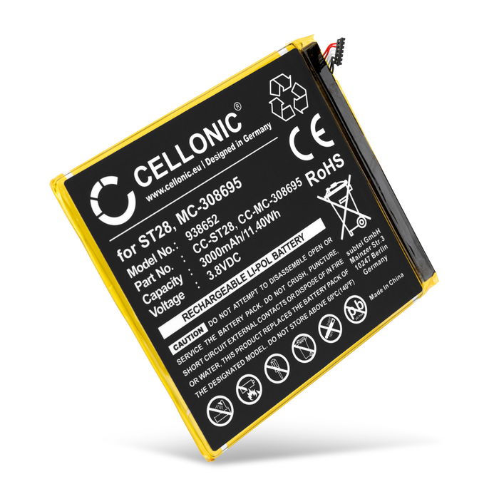 Tablet Ersatz Akku für Amazon Kindle Fire 7 2019, M8S26G - 3000mAh Ersatzakku MC-308695, 58-000255, ST28 Tabletakku  Batterie
