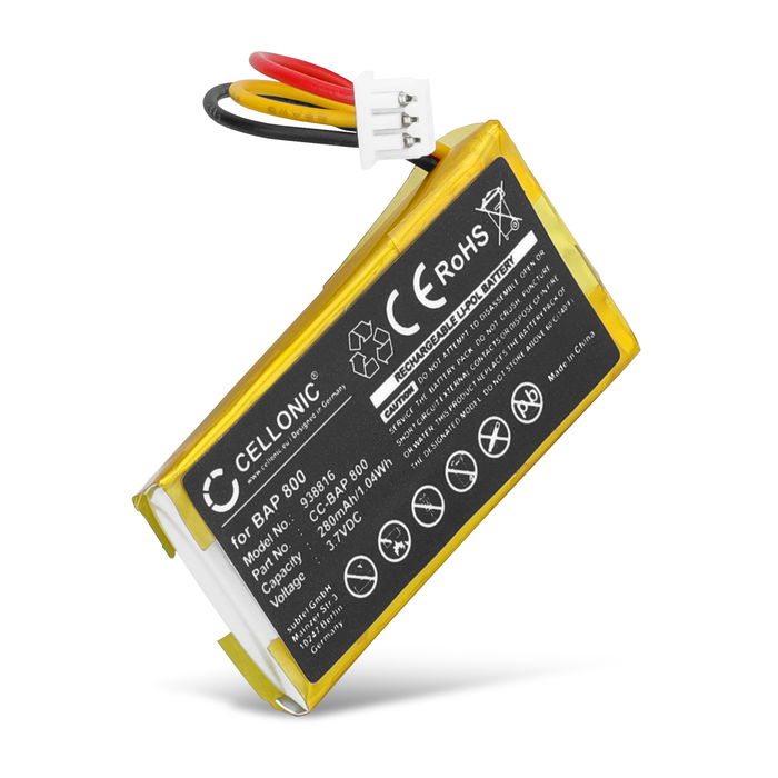 Battery for Sennheiser RS 5000, Flex 5000, Set 880 AHB571935PCT-03, BAP 800, CP-SN800 (280mAh, 3.7V) from CELLONIC
