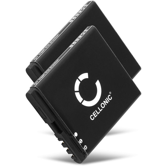 2x Ersatz Akku für Nokia N95 8GB / N78 / N79 Handy / Smartphone - Ersatzakku BL-6F 1200mAh , Handyakku