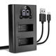 Doppelladegerät + USB Kabel