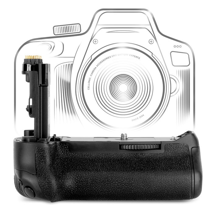 Canon EOS 7D Mark II Batteriegriff BG-E16 Akkugriff für LP-E6N - Vertical Battery Grip: Kameragriff mit Hochformat Auslöser