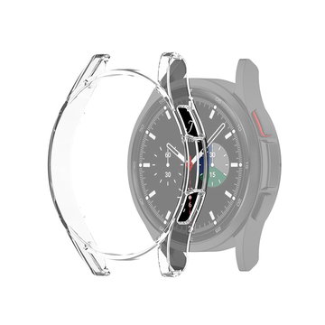 subtel Schutzhülle für Samsung Galaxy Watch 4 Classic (46mm) Bumper Case für 360° Schutz v. Gehäuse u. Touch Bildschirm - Smartwatchcase, Hülle Protector, Transparent
