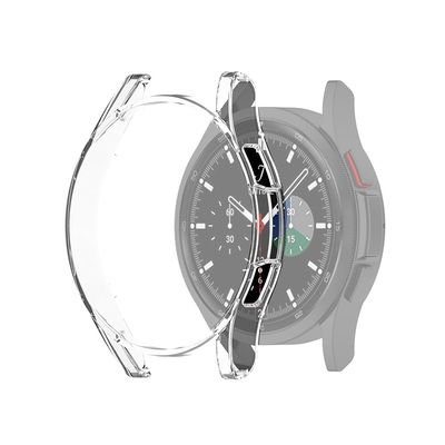 subtel Schutzhülle für Samsung Galaxy Watch 4 Classic (46mm) Bumper Case für 360° Schutz v. Gehäuse u. Touch Bildschirm - Smartwatchcase, Hülle Protector, Transparent